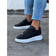 MGN Siyah Erkek Yüksek Taban Ayakkabı