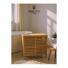 Pablito Home Bambu Çamaşır Sepeti