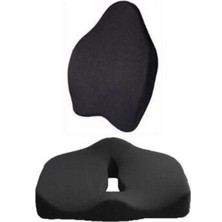 Ikili Anatomik Bel ve Sırt Desteği Yastık Seti, Dik Duruş ve Konfor Sağlar