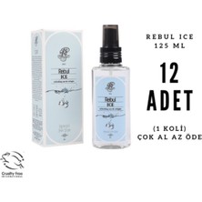 Rebul Ice Edc 125ML Sprey Pet Şişeli Kolonya 12 Adet (1 Koli)