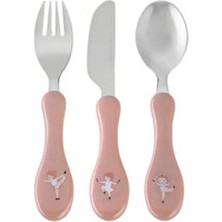 Porland Mini Ballet Çocuk Çatal Kaşık Bıçak Takımı 3 Parça