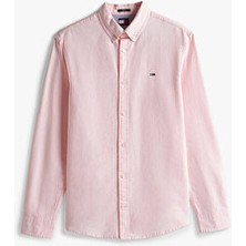 Tommy Hilfiger Regular Fit Oxford Erkek Pembe Gömlek