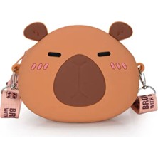 Synshop Capybara Kapibara Silikon Askılı Ayarlı Cüzdan Çanta
