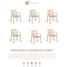 Daim Plastik Paris 6 Adet Kollu Lux Cafe & Restaurant Sandalyesi