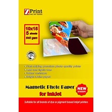 Zprint Hp Yazıcılar Için Mıknatıslı Magnet Fotoğraf Kağıdı 10X15 5 Yaprak