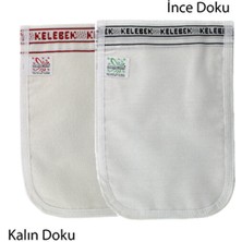 Kelebek Kese Beyaz Banyo Hamam Kesesi 2 Li Kalın ve Ince