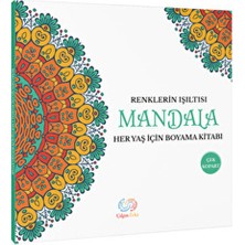 Çılgın Zeka Renklerin Işıltısı Mandala Boyama Kitabı Yetişkinler İçin 30 Yapraklı Eğlenceli Tasarımlar