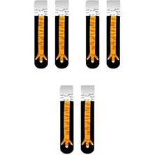 MG Çorap Neyşeligül Çorap Tavuk Ayağı tavuk Bacağı Desenli Soket Çorap 3'lü Tasarım
