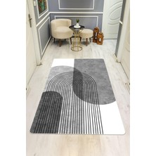 Dolce Mariee Modern Desenli Süngerli Kaymaz Dot Taban Dijital Baskı Halı H0824