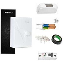 Cemsan C7 Elektrikli Şofben + 3mt Kablo Dahil Takım Montaja Hazır Set