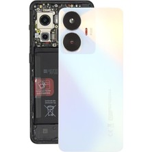 Yedcom Realme C55 Beyaz Arka Kapak Batarya Kapağı Pil Kapağı