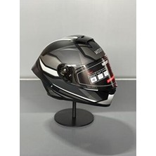 Wosen WS-602 Güneş Gözlüklü Full Face Kask (Şeffaf Vizörlü) Matt Black K4 (602)