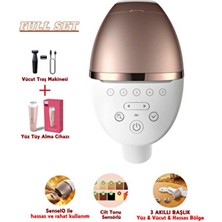 Philips Lumea Lazer Epilasyon Ipl Tüy Alma Cihazı, 450.000 Atış Uzun Ömürlü Kullanım, 3 Başlıklı Full Set
