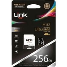 LinkTech M113 Premium 80MB/S Micro Sd Ultra 256 GB Hafıza Kartı