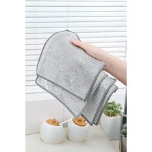 Comprox 4'lü Zor Kir Bezi, Inox Telli, Bulaşık Teli Bezi, Mutfak Banyo Bezi, Çok Amaçlı Temizlik Bezi