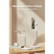Jopree Masaüstü Telefon Standı 360° Dönme Özelliği Yükseltilebilir-Sarsılmaz