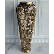 CITY gold Pirinç Vazo Dekoratif 72 cm