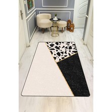 Dolce Mariee Modern Desenli Dijital Baskı Kaymaz Taban Halı H0217