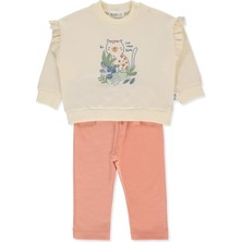 Bebetto Iki Ip Sweat 2li Takım (Cat Lover) Somon