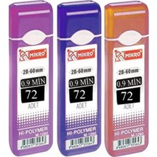 Glanart 72 Li 0,9 mm Uç (3 Paket) 60 mm  Mikro