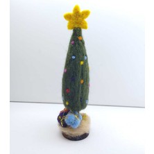 Empressco Yeşil Keçe Ağaç Biblo, Doğal ve Şık Dekorasyon Parçası