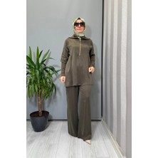 Miss Dalida Cupro Tunik Haki T26K-6020