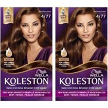 Wella Koleston Kit Saç Boyası 4/77 Kadife Kahve x 2 Adet