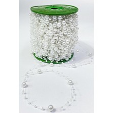 Hobimos 2 Metre Beyaz Misinalı Şerit Inci