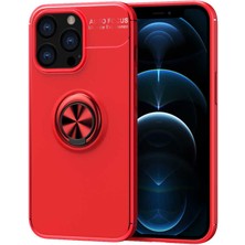 Zore iPhone 13 Pro Max Kılıf Mrsa Ravel Silikon Kapak-Kırmızı