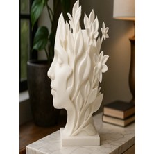 Hasfar Tech Doğa Ilhamı Heykeli – Modern Botanik Heykeli Dekoratif Biblo