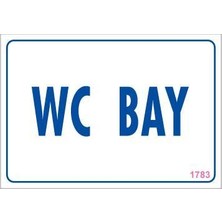MGN Wc Uyarı Levhası 17,5X25 KOD:1783