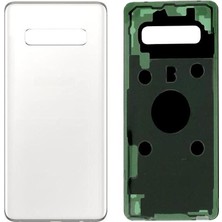 Yedcom Samsung S10 PLUS 4G Beyaz Uyumlu Arka Kapak Batarya Kapağı Pil Kapağı