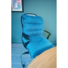 Mavi Renk Ortopedik Ofis ve Misafir Koltuğu Minderi, Sırt Desteği