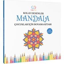 Çılgın Zeka Kolay Desenler Mandala Çocuklar Için Mandala Boyama Kitabı