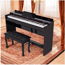 Wınchester 88 Tuşlu Piyano Seti WDP-4913 Siyah Renk ve Özel Tuş Özellikleri ile