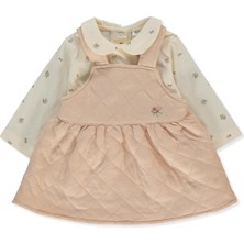 Bebetto Kapitone Elbise 2li Takım (Petite Fleurs) Bej