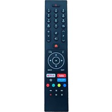  vestel regal led tv kumandası - netflix, youtube, primevideo tuşlu