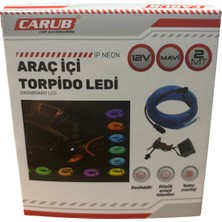 İzipec Araç Içi Torpido Ledi 12V Ip Neon Mavi 2 Metre Fiyatıdır Br 432 75 57