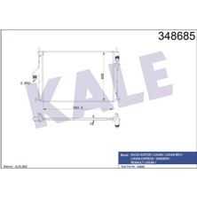 Kale Mtxdpn Radyatör Duster-Logan 05 -Logan Mcv-Logan Express-Sandero 08 - Lada Largus mt Ac