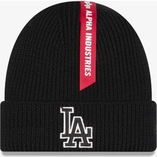 Alpha Industries x New Era La Dodgers Short Cuff Unisex Siyah Bere.-