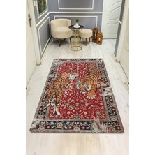 Dolce Mariee Kaplan Desenli Dijital Baskı Kaymaz Taban Halı H1018