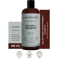 Clara Hygienics 400 ml Volume+ Dolgunlaştırıcı Şampuan Hacim Veren Vegan Özellik İnce Telli Saçlar İçin