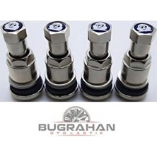 Michelin 4'lü Çelik Sibop Seti Orijinal Paslanmaz Çelik