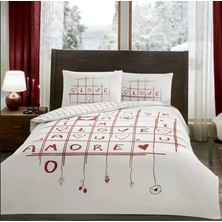 MGN Glow Parlayan Çift Kişilik Nev Takımı Romenta Kırmızı