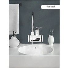 Sıcak Musluk 3000 W Ani Isıtıcı Musluk Duvardan Beyaz Plastik Malzeme ile Hızlı Isıtma