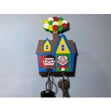 Hasfar Tech Yukarı Bak Up Film Temalı Ev ve Balon Anahtarlık Tutucu