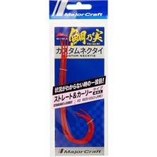 CetKing Craft Red Back Single Curly Tai Rubber Nectie Tmn-C&s #002 Red (Gold Glitter)