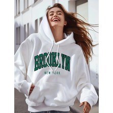 Casual Brooklyn New York Graphic Hoodie For Women - 100%