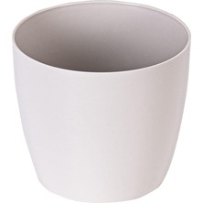 CetKing YK05 Yakut Saksı No:5 Drenaj Aparatı ile Birlikte 34CM, 22 Litre Kirli Beyaz