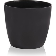 CetKing YK03 Yakut Saksı No:3 Drenaj Aparatı ile Birlikte 17,3cm, 4,4 Litre Siyah